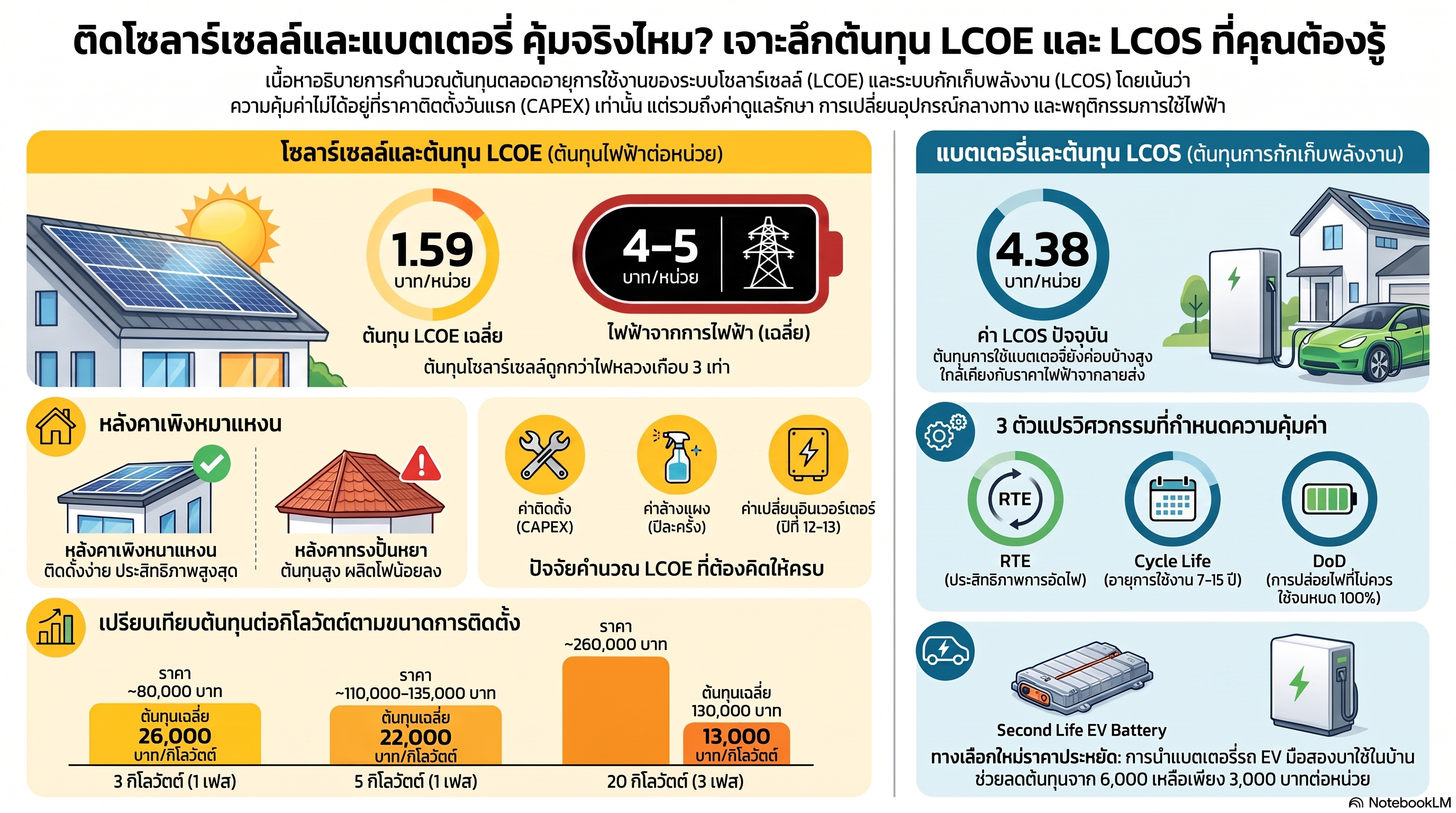 ติดโซล่าเซลล์คุ้มไหม? เจาะลึกเศรษฐศาสตร์พลังงานและกลยุทธ์ "ค่าไฟหลักหน่วย" ที่คุณกำหนดเองได้